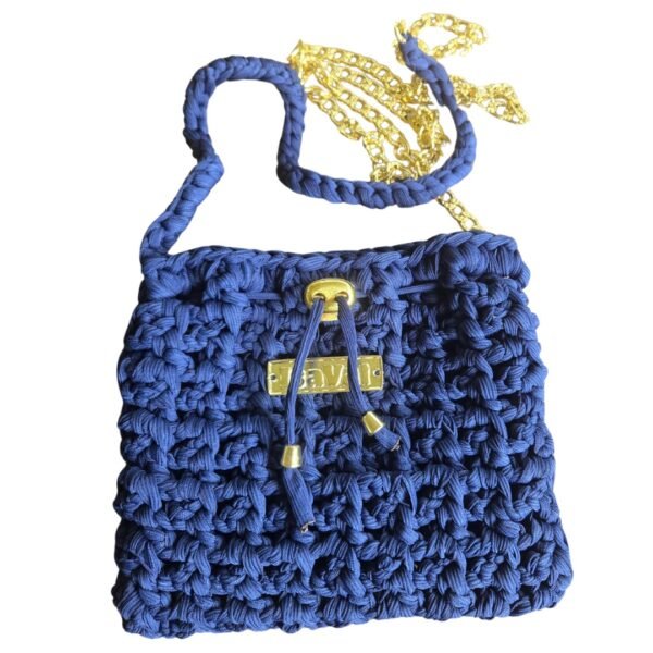 Blue tiny sack bag