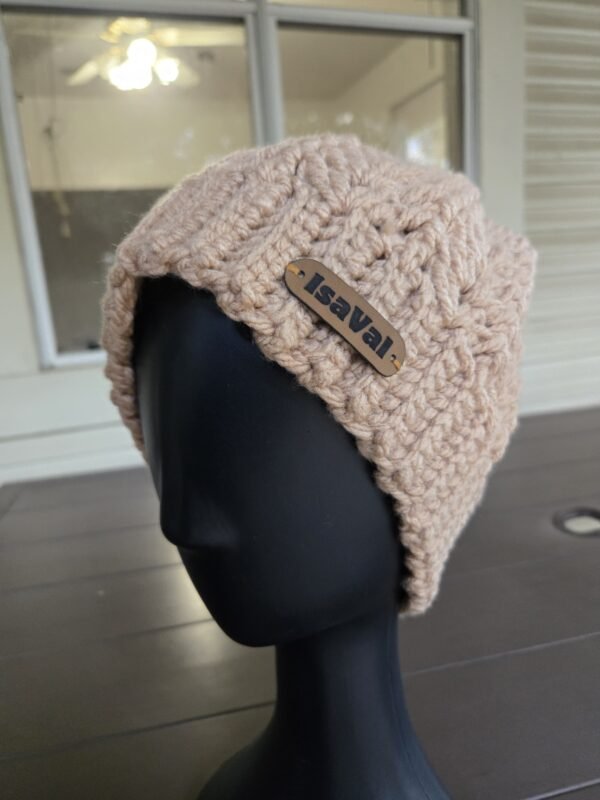 Toffee cream winter hat - Image 2